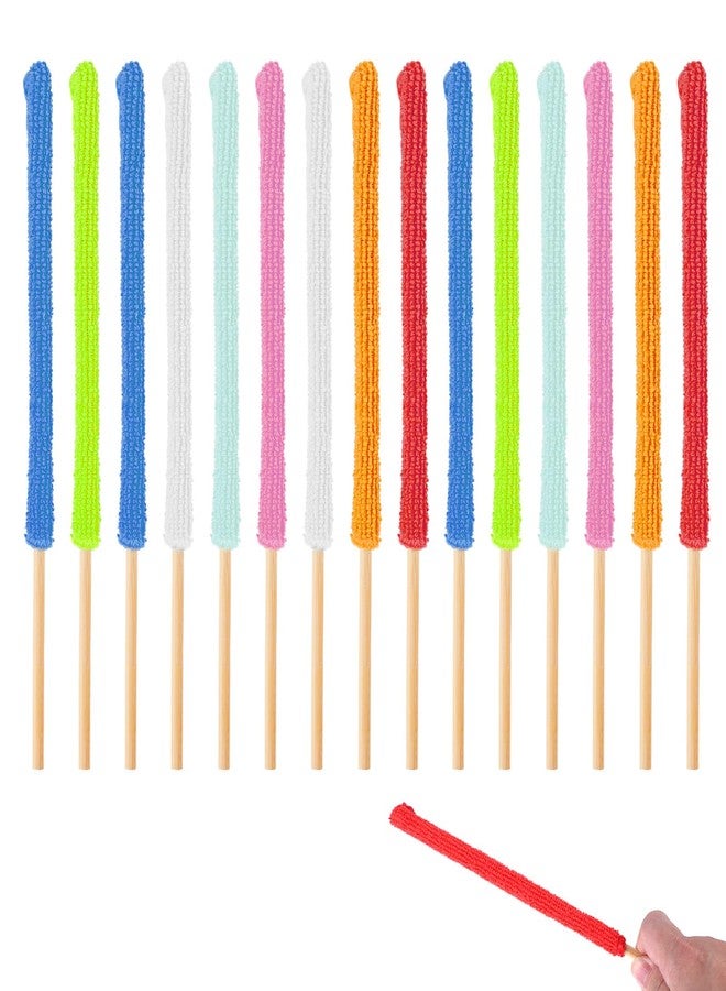 Larrel 15 Pcs Fan Cleaning Brush,Air Vent Cleaner,Microfiber Detail Air Conditioner Vents Cleaners Car Crevice Clean Tool Small Duster Sticks Blinds Dusters for Cleaning Dusting Tools for Home Vent Window - Image 1